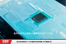 金丹科技跌逾9% 67岁董事长宣布离婚 分手费超4亿！视频封面