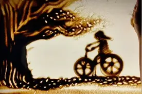 创意沙画丨当你老了图片