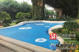 福州多处高架桥进行彩绘涂装 扮靓桥下空间图片