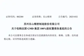 东山精密拟1亿欧元收购法国GMD集团 完善全球化产业布局图片
