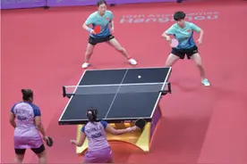 组图：再爆冷！梦迪组合也输了，国乒女双止步亚运会八强图片