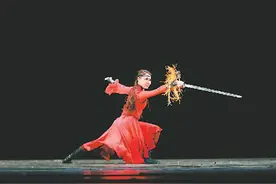 在伦敦街头表演中国舞（留学记）图片