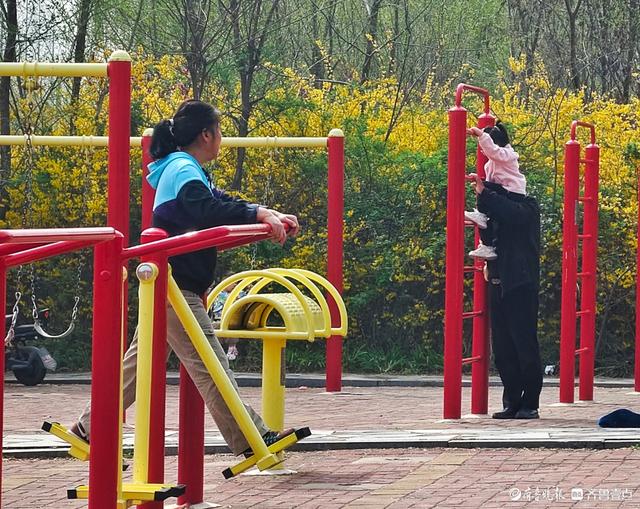 滨河踏春，景致迷人