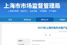上海市市场监管局抽查电热水壶产品40批次  不合格3批次图片