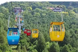 游客请注意，济南千佛山公园索道暂停运行！图片