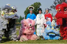 端午节在龙坞，看舞狮赏越剧玩插花图片