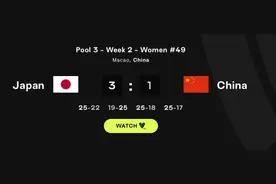中国女排负于日本，两队世界排名分差大幅缩小图片