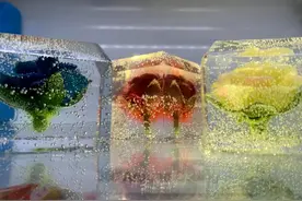 【约会哈尔滨 冰雪暖世界】去年送“小灵龙” 的哈尔滨小伙，今年又做了批“冰封小玫瑰”……图片