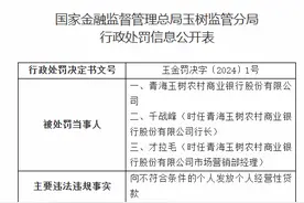 青海玉树农商行合计被罚40万元图片