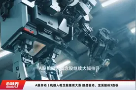 A股异动丨机器人概念股继续大涨 捷昌驱动、龙溪股份3连板