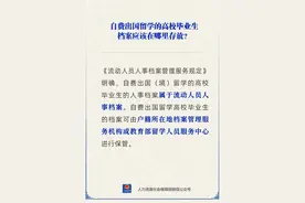 自费出国留学，档案存哪里？图片