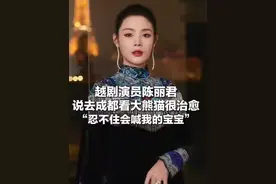 陈丽君说看大熊猫很治愈温暖图片