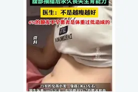 追悔莫及！25岁女孩腹部抽脂后永久丧失生育能力，医生提醒图片