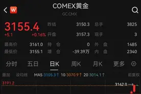 突破3150关口！国际金价3个月涨了500美元图片