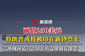 面值250美元，特朗普或将被印在新钞票上，外网评论：250在中文里别有深意图片