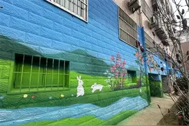 随处可见的“小确幸”！泰安东湖社区“彩绘墙”成亮丽风景线图片