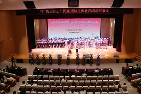 广西工商职业技术学院2024年“广西三月三”民族团结进步教育活动开幕图片