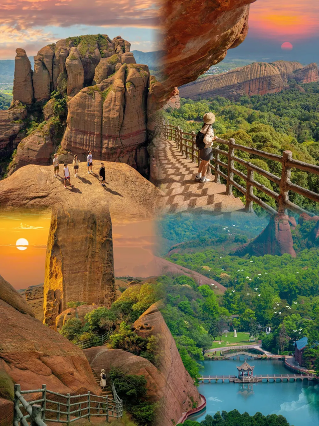 冬日限定！弋阳龟峰百年红杉林正红艳，邂逅一片“火焰童话”