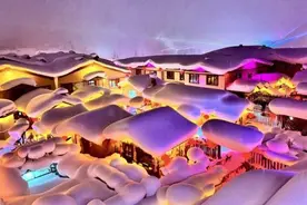 雪乡夜色惹人醉图片