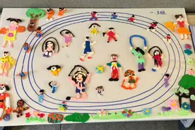 橡皮泥塑 创意绘画···  碑林区五味什字小学孩子们绘制的运动会场景同样惊艳图片