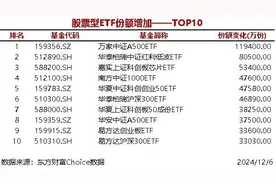 29只股票型ETF份额增加超1亿份，万家中证A500ETF增加11.94亿份图片