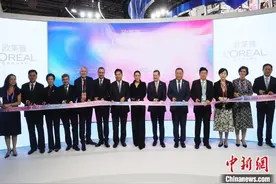 （第六届进博会）巩俐亮相第六届进博会图片
