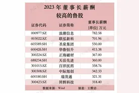 2023鲁股年报盘点｜“董监高第一高薪”花落这位科研高管图片