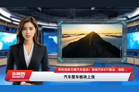 两则消息引爆汽车板块！智能汽车ETF基金、港股汽车ETF、智能驾驶ETF涨超2%视频封面
