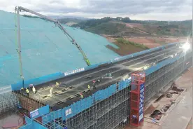 首联箱梁浇筑完毕，湖北宜昌高铁北站与主城区连接再“提速”图片