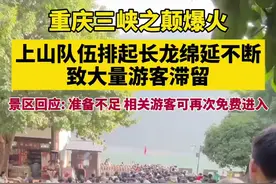 重庆三峡之巅景区回应大量游客滞留：准备不足 相关游客可再次免费进入图片