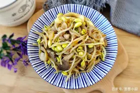 黄豆芽平菇炒肉丝图片