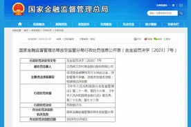 峡江农商银行被罚80万：涉信贷资金被挪用支付土地出让金等图片