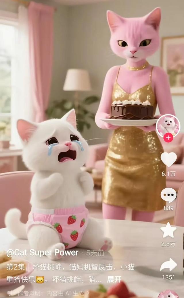 AI生成的猫狗短剧，重演“回家的诱惑”