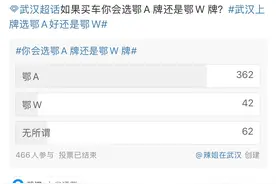 鄂A还是鄂W？市民调侃“鄂W不知是哪里来的”，车管所：如有倾向，可自编选号图片