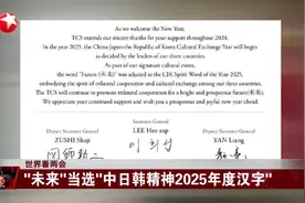 世界看两会 “未来”当选“中日韩精神2025年度汉字”视频封面