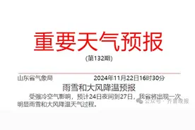 局部大雪+阵风10级！山东强冷空气发货图片