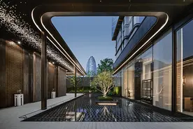 龙湖江山颂实景交付中庭开放图片