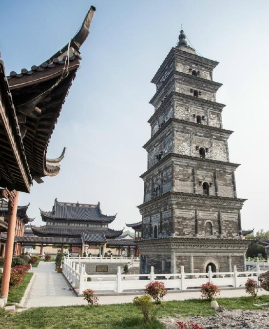 运河佛城高邮镇国寺