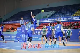 挺进总决赛！山东男子老将组气排球队勇夺全运会预赛亚军图片