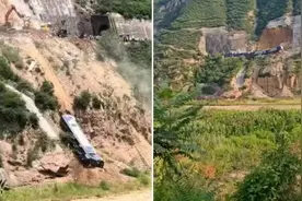 山体滑坡致一列火车脱线！最新，陇海铁路上行线已恢复通车图片