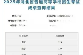 2025湖北高考查分通道开启，已有学生查到图片