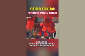 你们是永不倒的泰山！亚冠官方祝贺山东泰山晋级8强图片