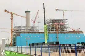 浙能武威 2×1000 兆瓦调峰火电机组工程项目建设现场一隅图片