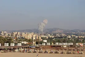 以军称对贝鲁特南郊黎真主党一重要据点进行“定点打击”图片