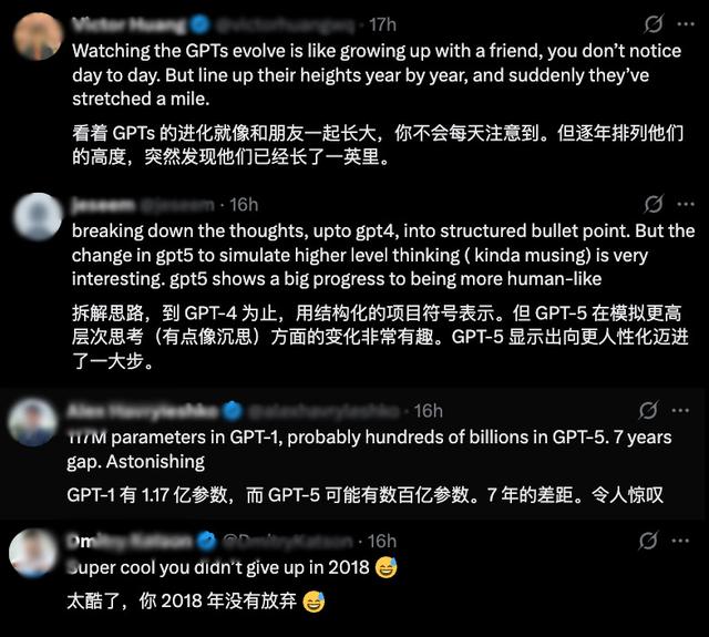 OpenAI披露5代模型实测对比，力证GPT-5最强，没想到网友最爱GPT-1