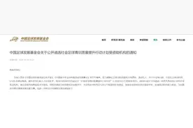 中国足球发展基金会发起社会足球青训资助项目图片