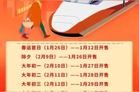 除夕火车票明日开售！学会这几招，提高购票成功率→图片