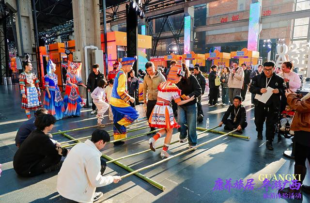 “康养旅居 冬游广西”文旅体验活动走进哈尔滨闹市区