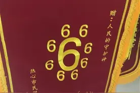 收到一面锦旗印着9个“6”，民警：它代表了群众的心意和期盼图片