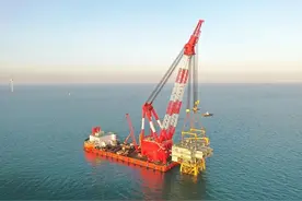 申能海南CZ2海上风电示范项目海上升压站安装圆满完成！图片